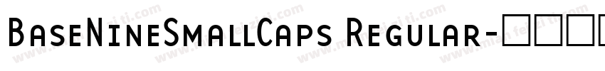 BaseNineSmallCaps Regular字体转换